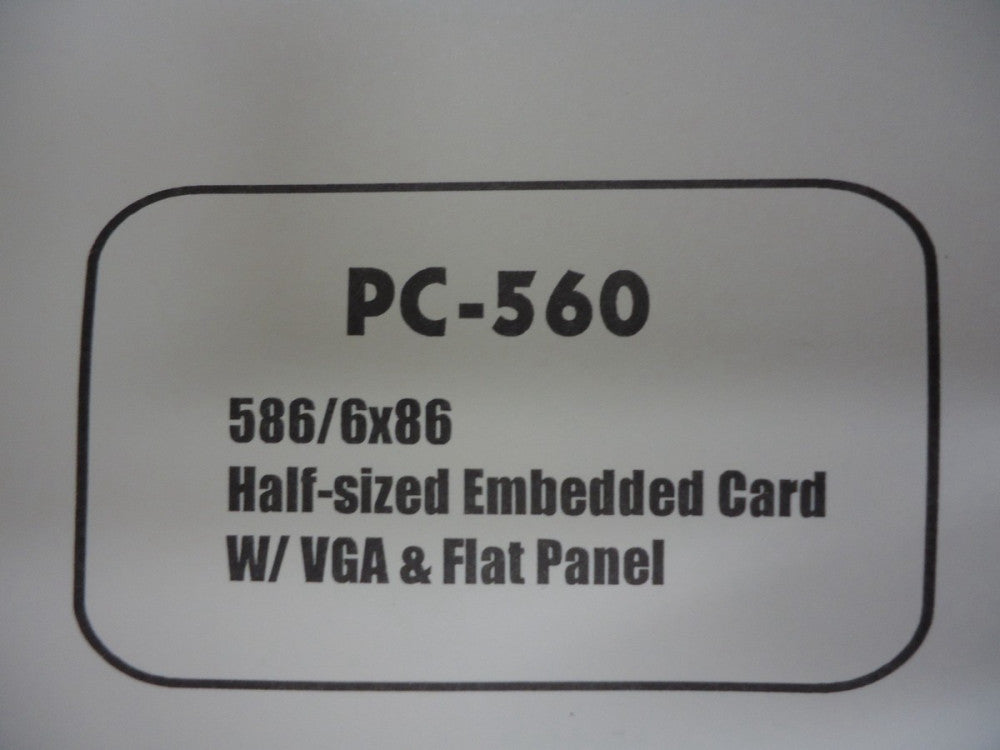 New, Embedded Computer, PC-560-512 CPU Board pentium w/VGA