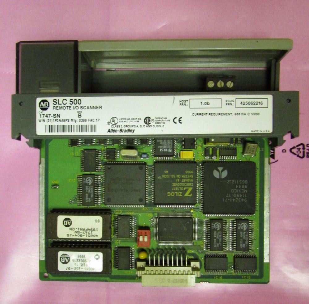 ALLEN BRADLEY 1747-SN Series B SLC 500 Remote I/O Scanner 1747 SN