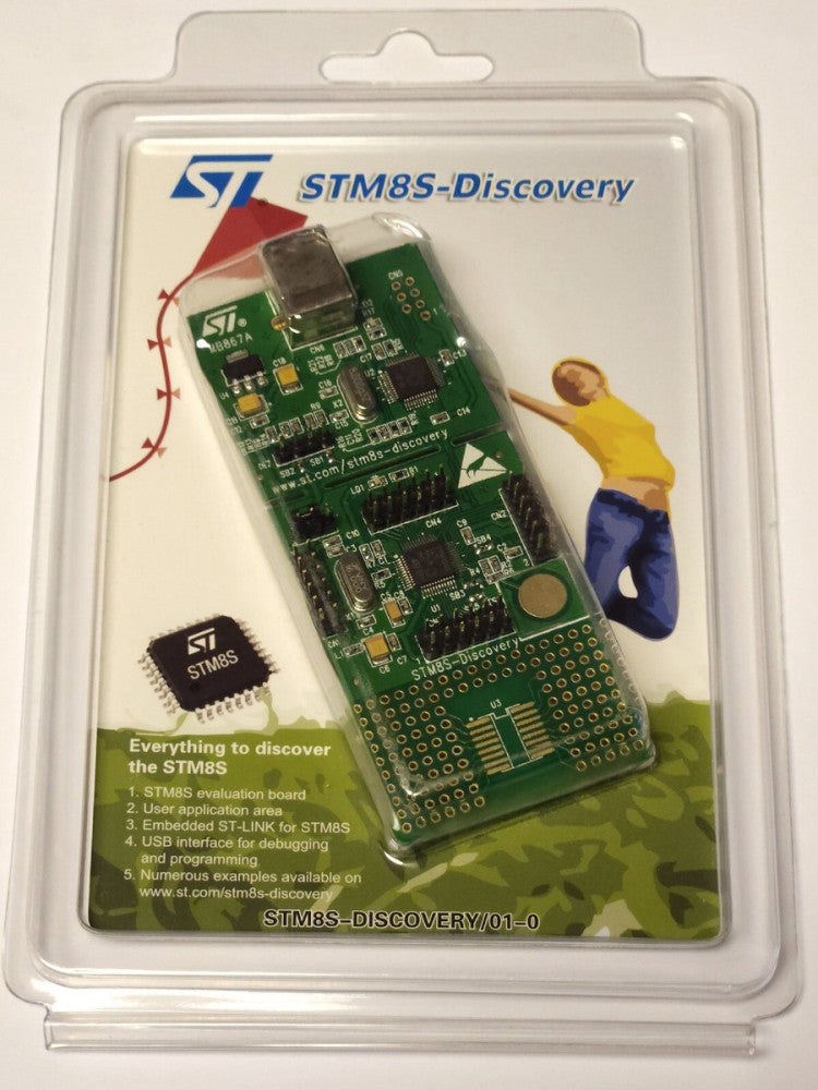 ST STM8S DISCOVERY 01-0 Evaluation PC Board Module ST-LINK USB Interface