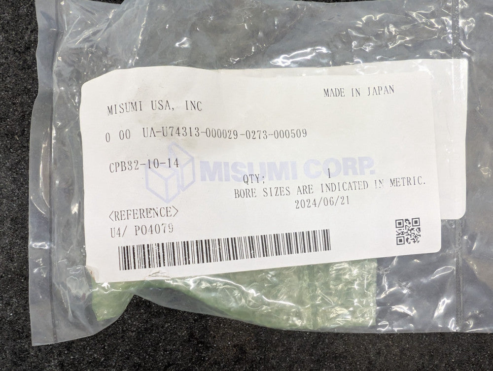 New, Misumi, CPB32-10-14, FLEXIBLE SHAFT COUPLING-BELLOWS, SET SCREW CLAMPING 