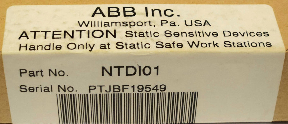 SEALED ABB NTDI01 Network 90 Digital I/O Termination Module BAILEY 6632113A1