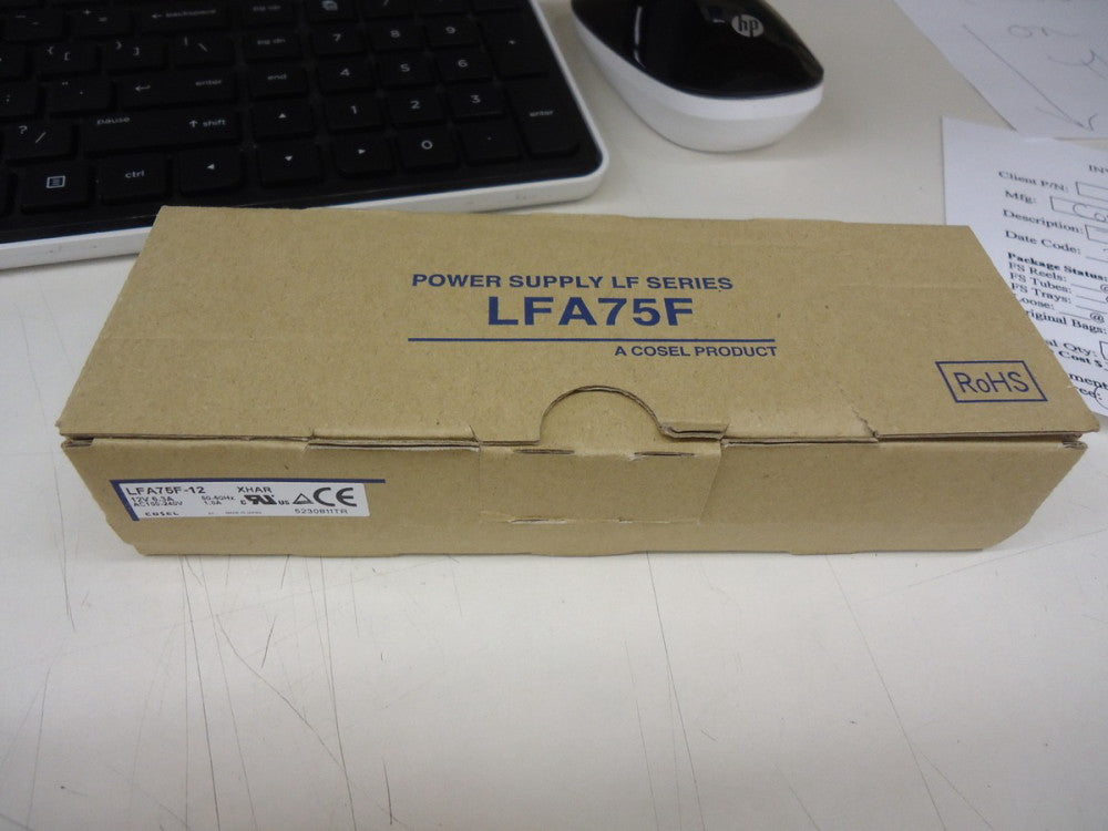 LFA75F-12 COSEL 75 W, SINGLE OUTPUT 12V @ 6.3A BRAND NEW!