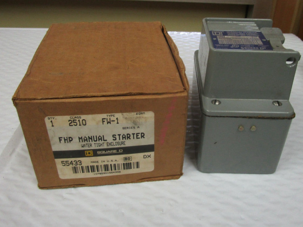 NEW SQUARE D FHP MANUAL STARTER 2510 FW-1 SER A