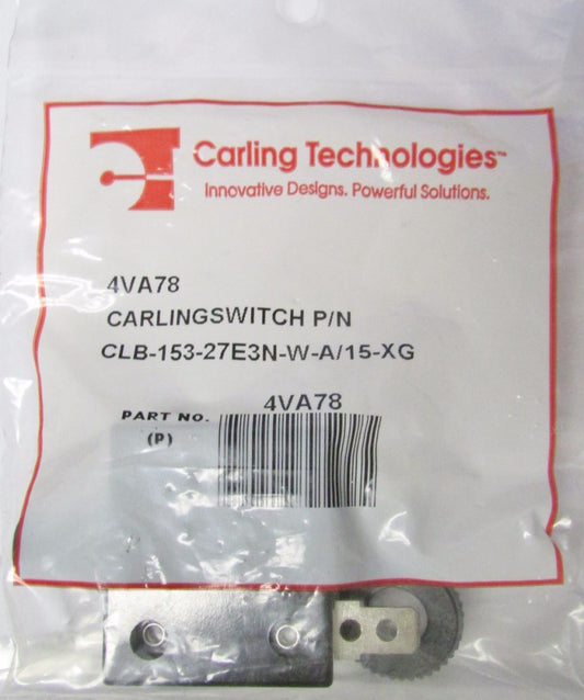 CARLIINGSWITCH 4VA78 Mini Circuit Breaker 15 Amp CLB 153 27E3N W A 15 XG