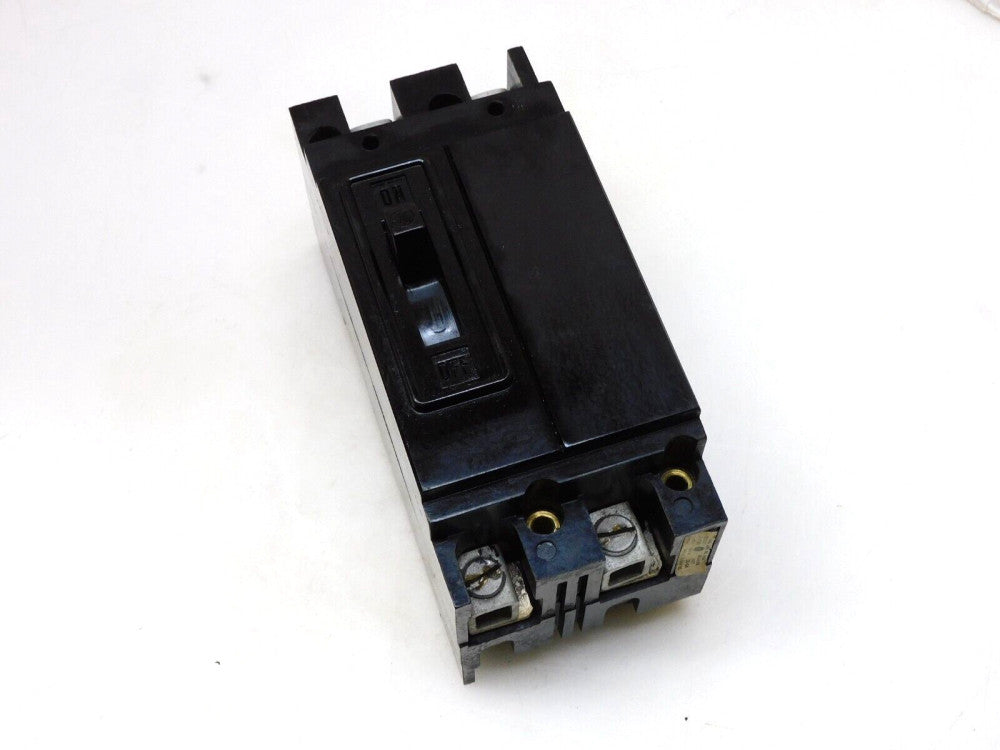 GENERAL ELECTRIC TF122100 2POLE CIRCUIT BREAKER 100A 240VAC DAMAGED CORNER