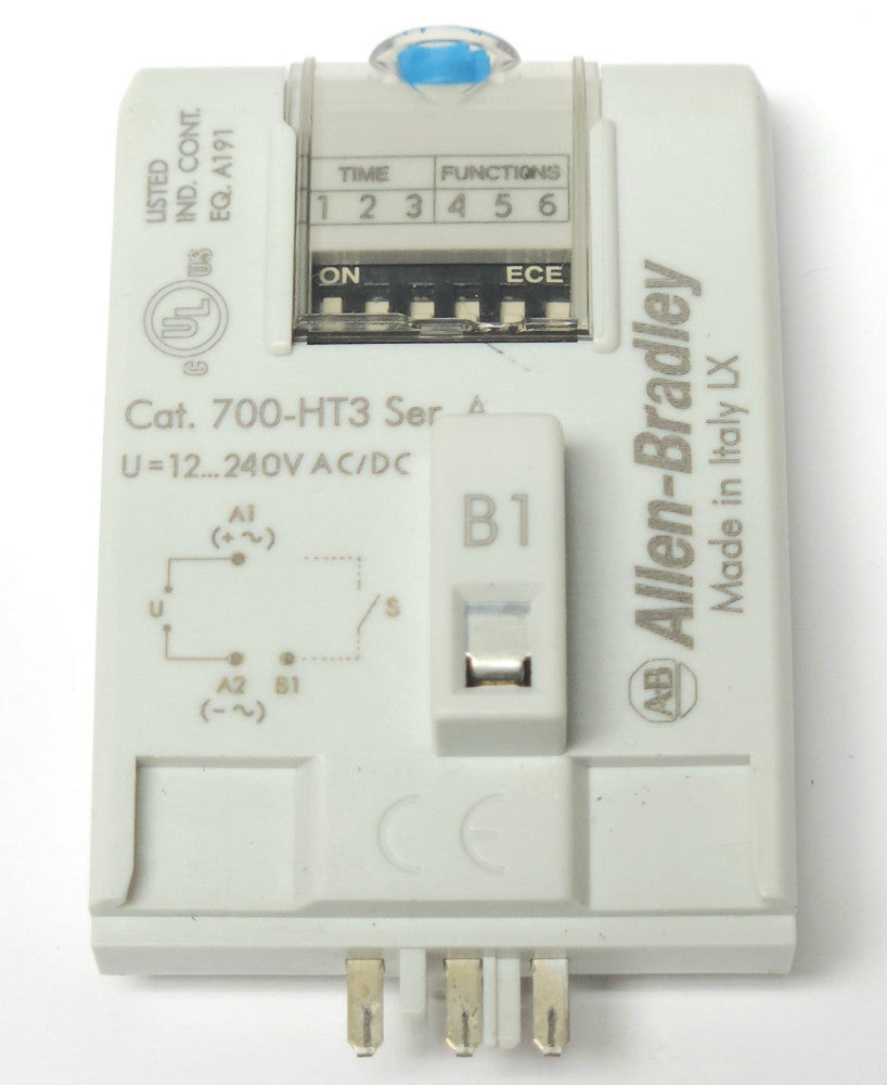 ALLEN BRADLEY 700-HT3 Relay Timing Module Plug In Timer 12-240 VAC VDC Multi