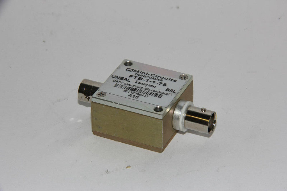 Lot of 5 MINI-CIRCUITS FTB-1-1-75 0.5-500MHz RF Transformers