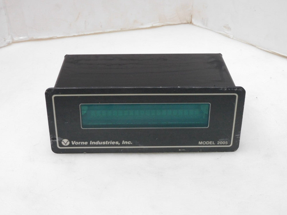 VORNE INDUSTRIAL 2005 SINGLE LINE PANEL DISPLAY 2005C