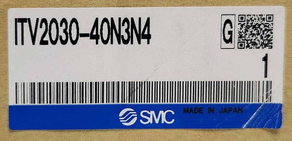 SMC ITV2030 40N3N4 Electro-Pneumatic Regulator 0.7-70 PSI 24 VDC 3/8" NPT IP65