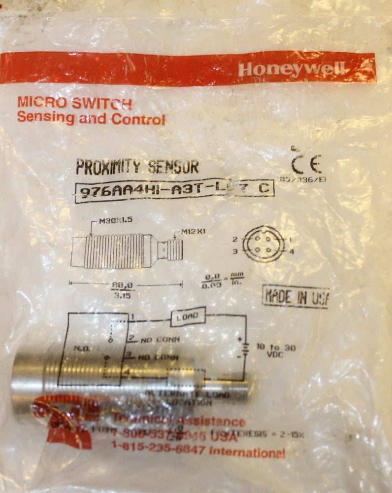 HONEYWELL MICROSWITCH Proximity Sensor 976AA4HI A3T LF7