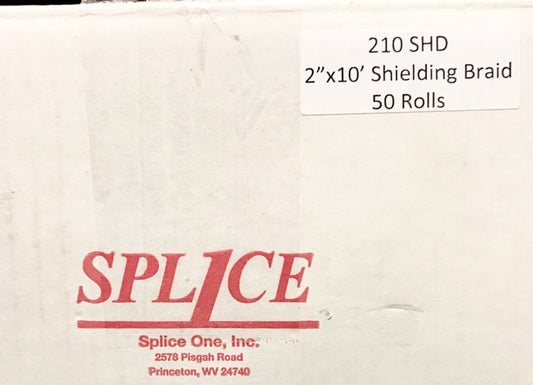 BOX OF 50 SPLICE ONE 210 SHD 2"X10’ Shielding Braid Electrical Shield Wrap