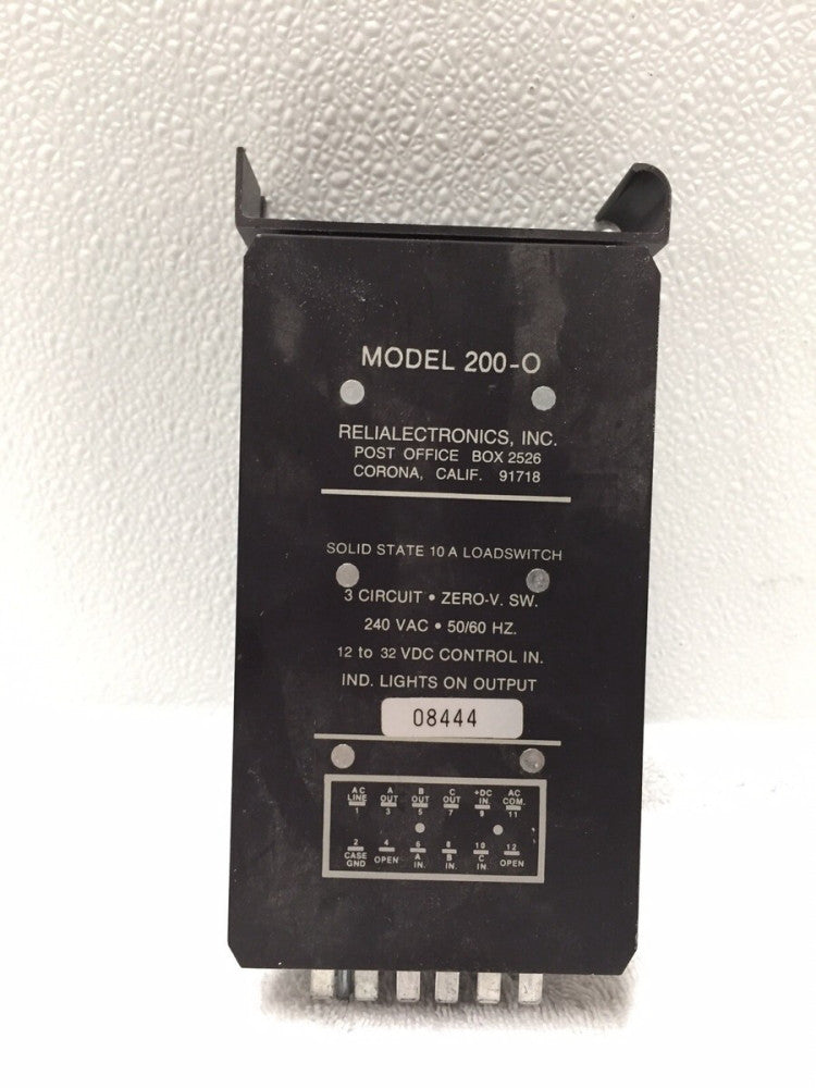 RELIALECTRONICS, INC 200-O LOAD SWITCH