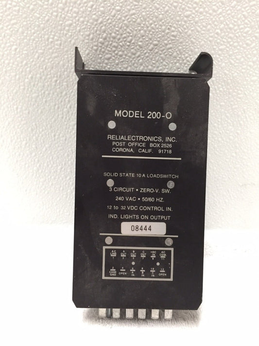 RELIALECTRONICS, INC 200-O LOAD SWITCH