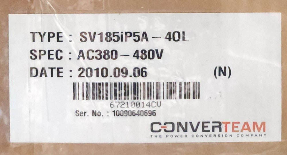 CONVERTEAM SV185iP5A 40L 380-480 VAC DRIVE 18.5 KW 41 AMP 3 Phase 25 HP