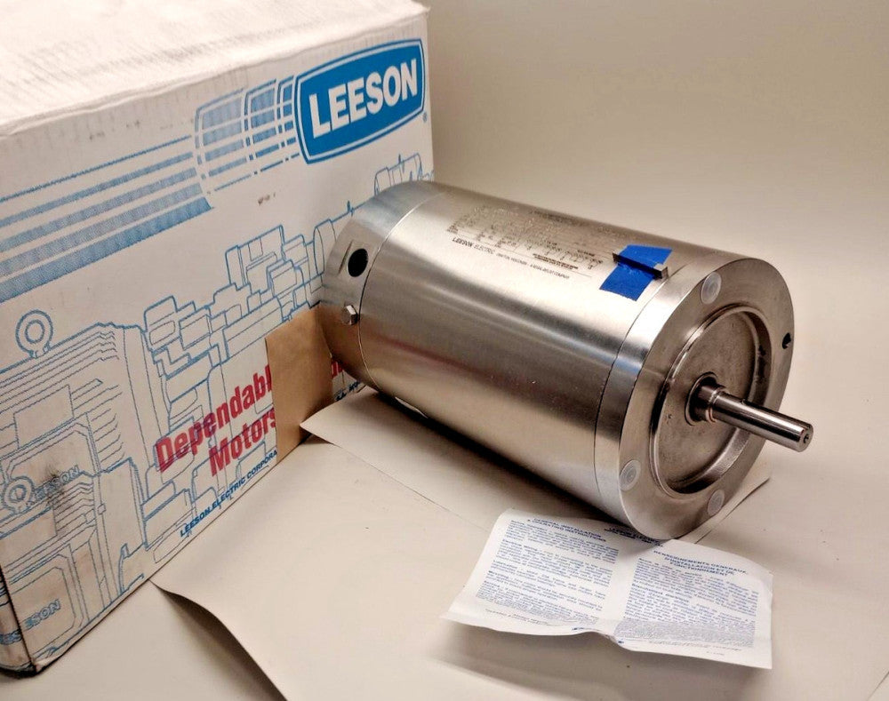 Leeson 116350.00 Electric Motor Washguard Stainless NZ6C17VC2C 1ph 1/2hp 1725rpm