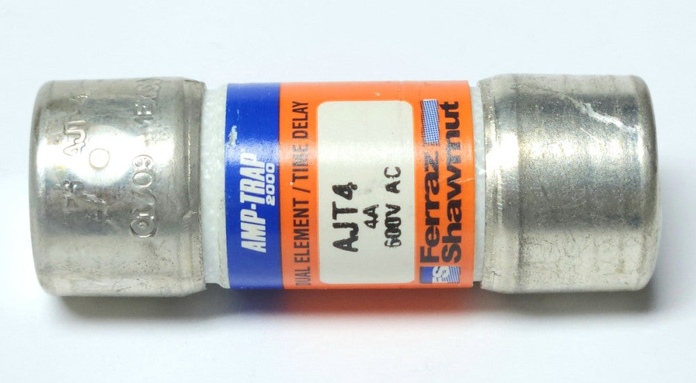 FERRAZ SHAWMUT AJT4 AMP TRAP FUSE 4 AMP 600 VAC Dual Element