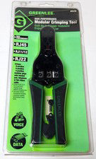 GREENLEE 45575 RJ45 RJ11 RJ12 RJ22 Modular Crimping Tool Voice and Data Cables