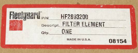 FLEETGUARD HF2893200 Hydraulic Oil Filter Element