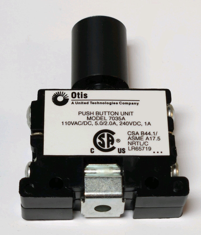 OTIS 7035104 7035A Push Button Extended Black 110 VAC VDC 240 VDC