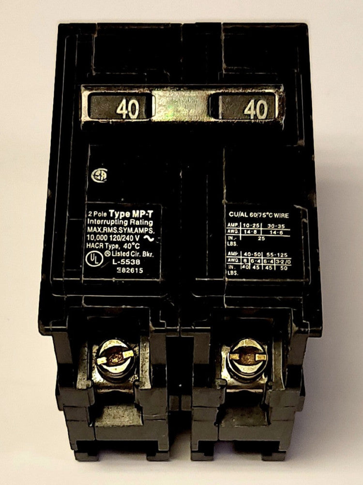 MURRAY SIEMENS MP240 Q240 2 Pole 40 AMP Type MP Type QP Circuit Breaker