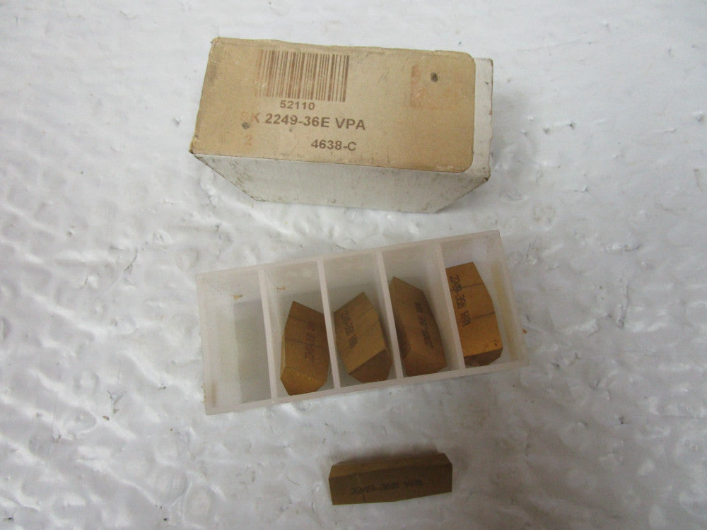 Lot Of 5 Victor VPA Carbide Insert SK-2249-36E
