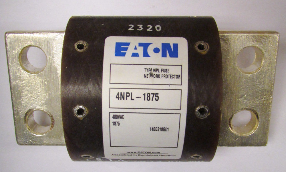 EATON CUTLER HAMMER 4NPL 1875 Type NPL 480VAC Network Protector Fuse 140D318G01
