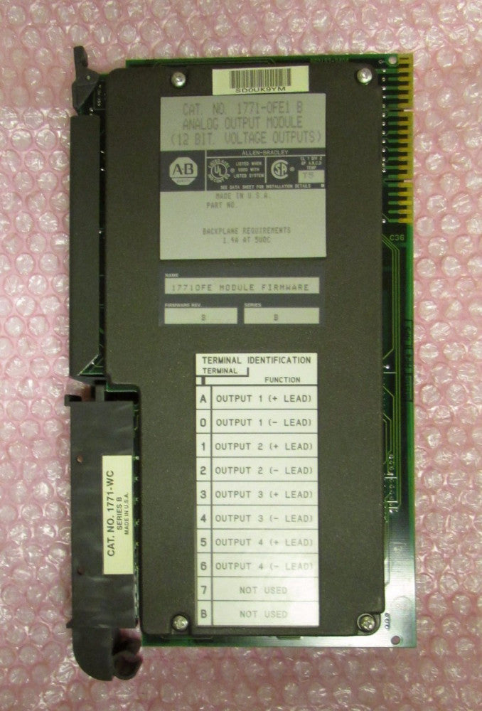 ALLEN BRADLEY 1771 0FEI Series B  Analog Output Module