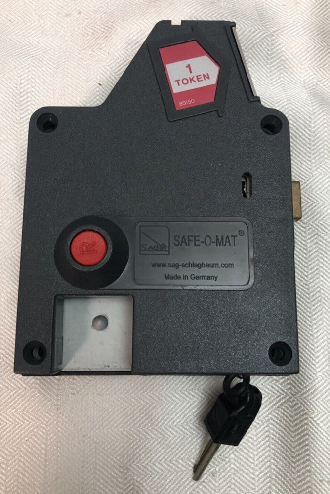 SAFE-O-MAT 80150 COMMERCIAL INDUSTRIAL CASH DEPOSIT LOCKER QUARTER S-6 COIN BOX