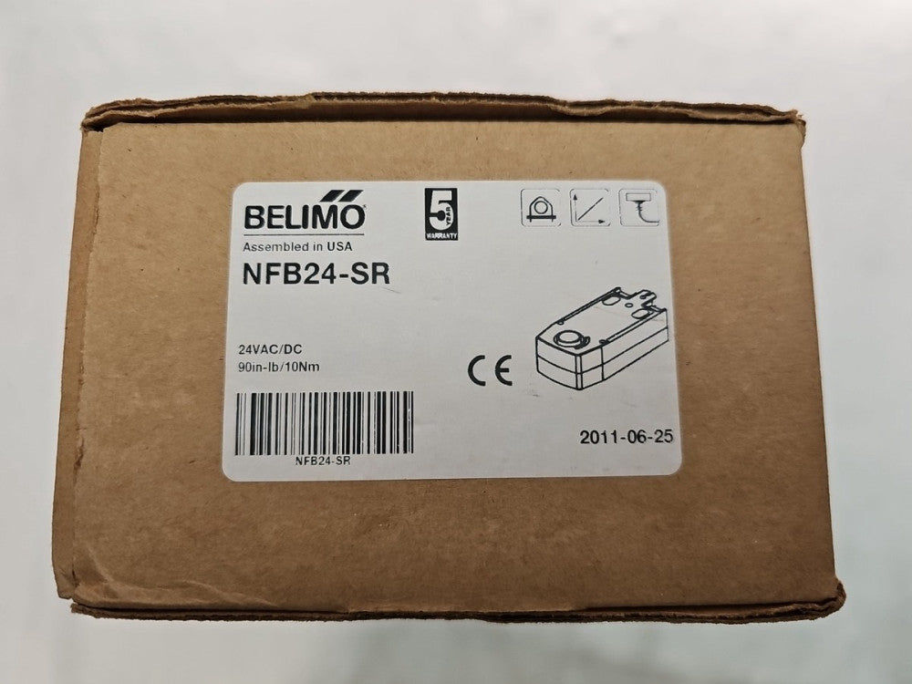 Belimo NFB24-SR 24VAC/DC Spring Return Damper Actuator 90in-lb/10Nm
