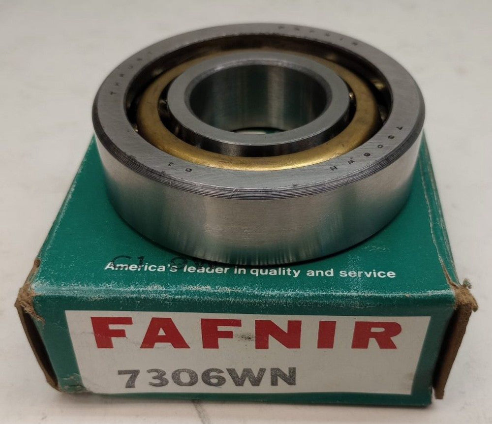Fafnir 7306WN C1 Angular Contact Ball Bearing 30X72X0.7480in 7306WN-C1