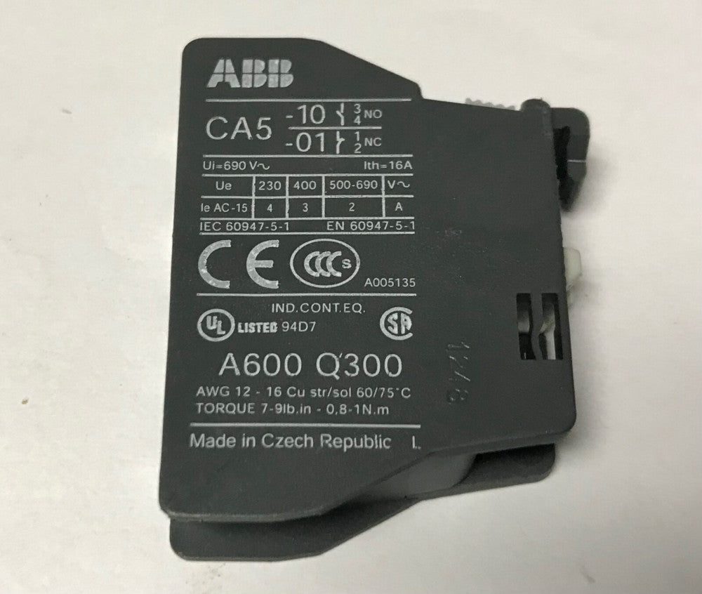 ABB CA5-01 NC Auxiliary Contact CA5 01 1SBN010010R1001