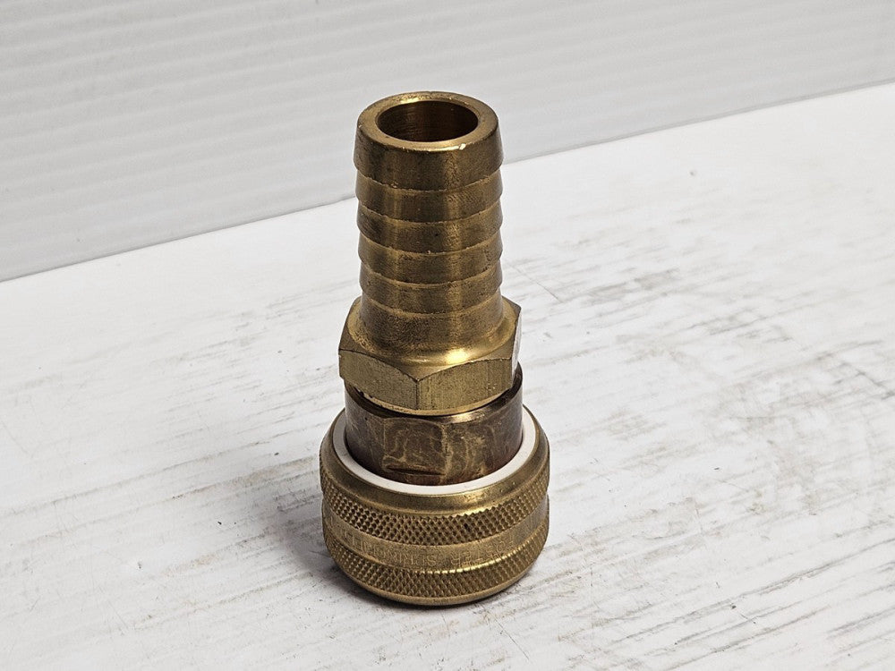 Foster Brass Quick Connect Hose Stem Socket Fm 7006 FM7006 1" ID Hose 3/4"Body