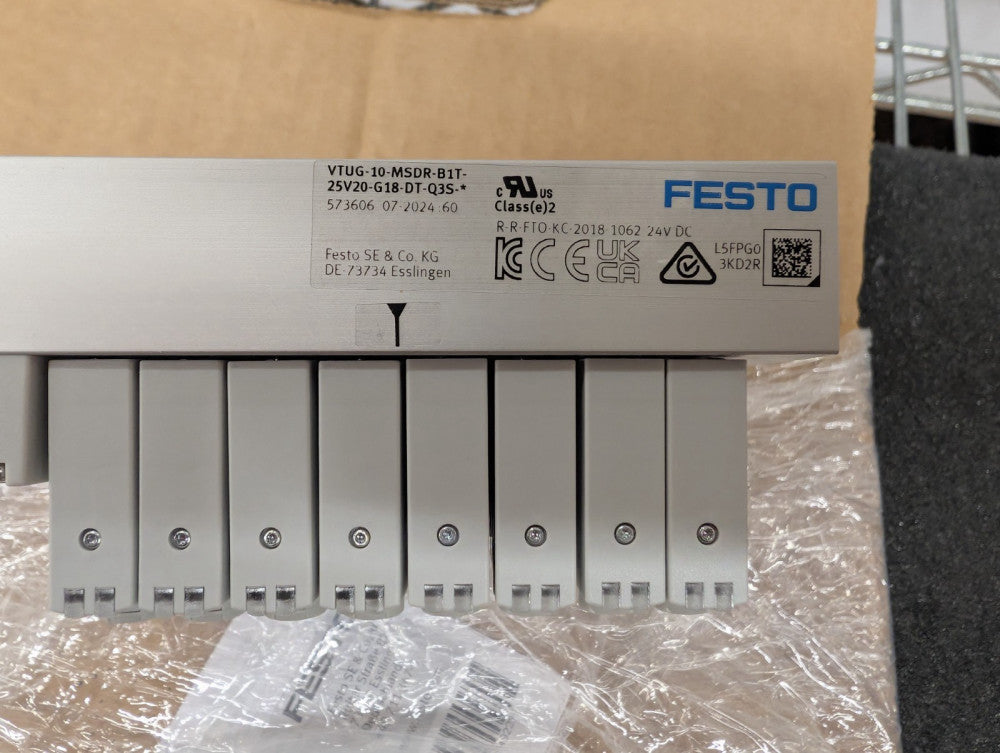 New, Festo, VTUG-10-MSDR-B1T-25V20-G18-DT-Q3S-GQ4XCC, VALVE TERMINAL - 573606