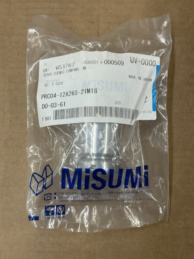 Misumi PRC04-12A26S-21M18 - One Touch Lock Circular Connector - New