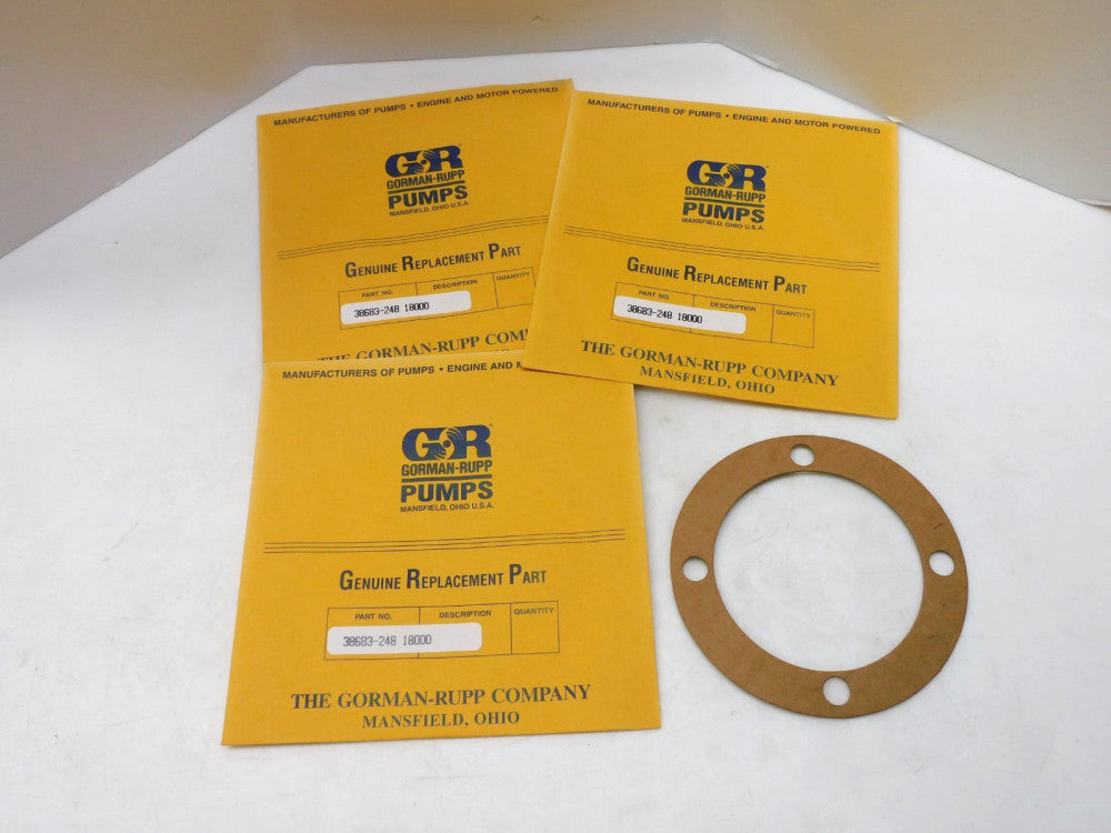LOT OF 3 GORMAN-RUPP 38683-248 18000 GASKET