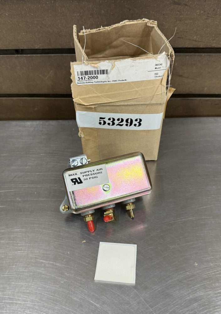 Siemens 147-2000 Powers Positioning Relay - Unused Open Box