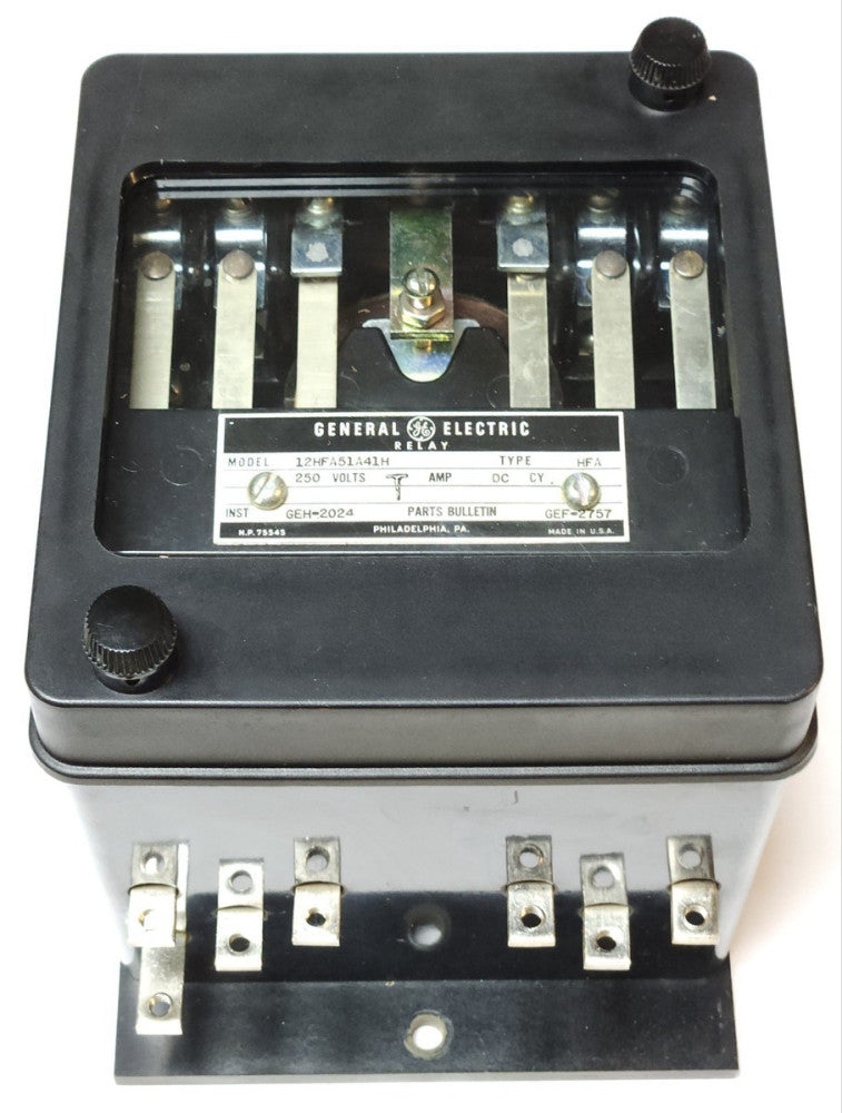 GENERAL ELECTRIC 12HFA51A41H Type HFA 250 Volt Multi Contact Auxiliary Relay