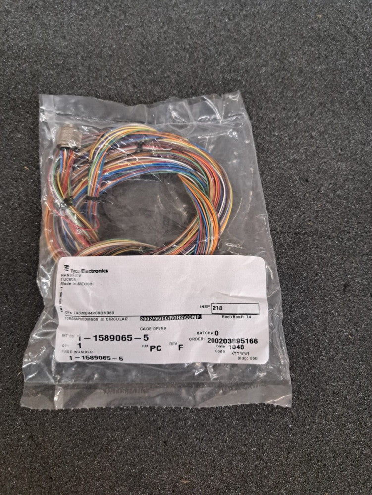 New, TE Connectivity, 1-1589065-5, Cable Assembly Flat Ribbon 0.152m 30AWG 25