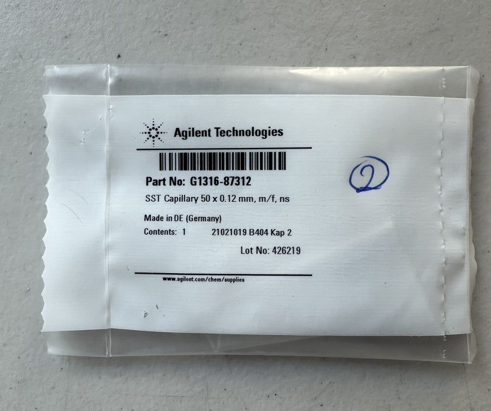 Agilent G1316-87312 SST Capillary 50 x 0.12 mm New Sealed