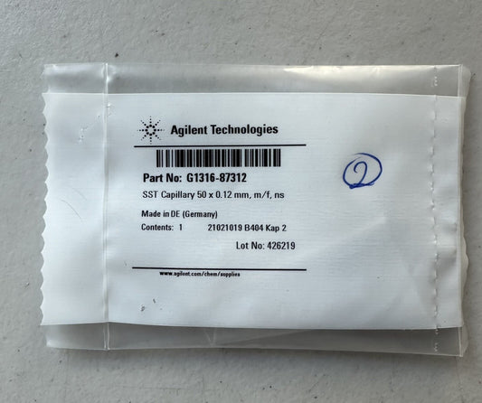 Agilent G1316-87312 SST Capillary 50 x 0.12 mm New Sealed
