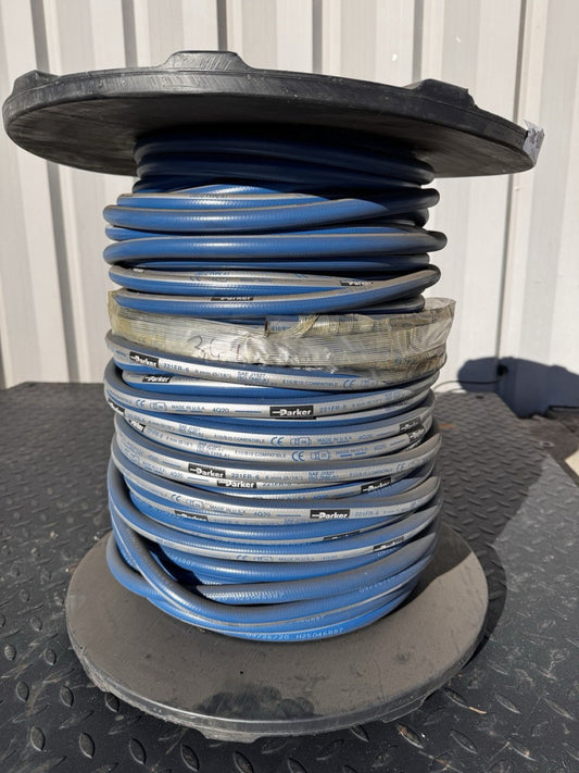 Parker 221FR-6 Fire Resistant Marine Fuel Hose 500 PSI (approx 350-375 Ft)