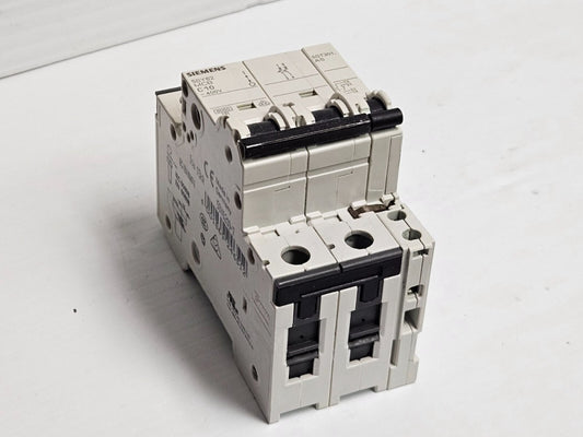 SIEMENS CIRCUIT BREAKER 5SY62 MCB C10 5SY6210-7 10 A AMP 2P W/ 5ST301.AS