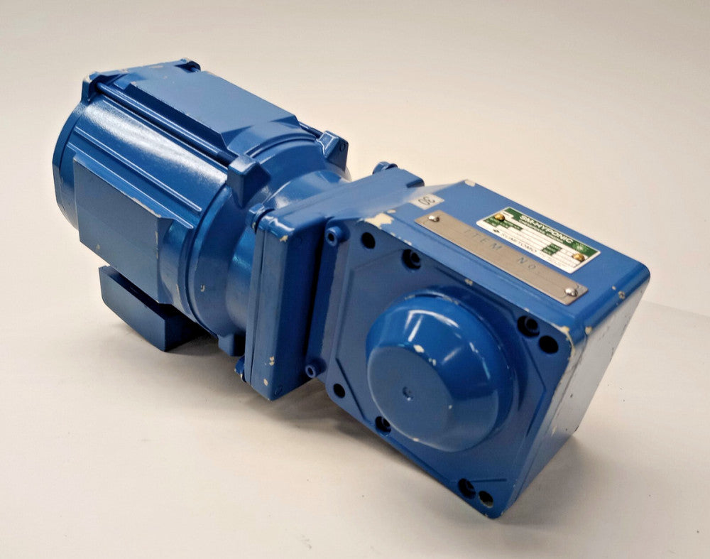 Sumitomo RNYM01-1120-30 Used Gear Motor TC-E 3ph 208V 1710/58.3rpm Ratio 30:1