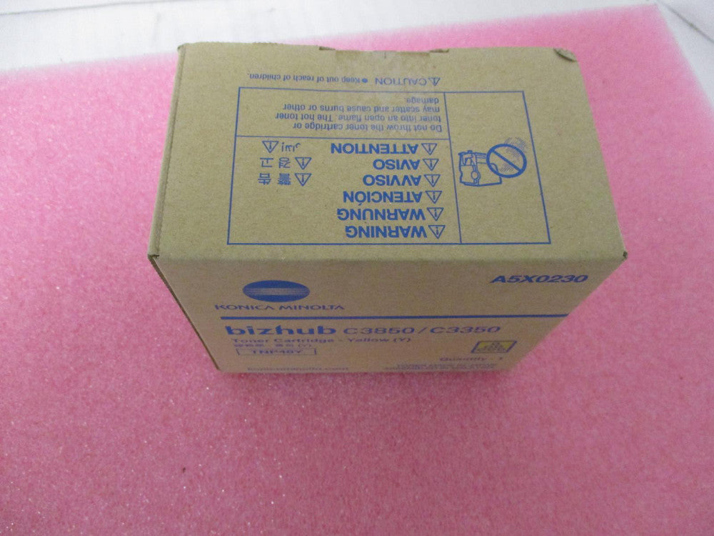 KONICA MINOLTA A5X0230 BIZHUB C3850/C3350 YELLOW TONER CARTRIDGE TNP48Y