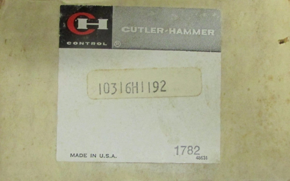 EATON CUTLER HAMMER 10316H1192 Heavy Duty 600 V Limit Switch 10316 H1192