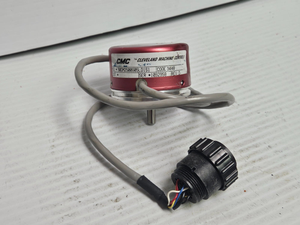 CLEVELAND MACHINE CONTROLS CMC ENCODER 90DM2500G05LD1S1 SER 10 REV D - USED