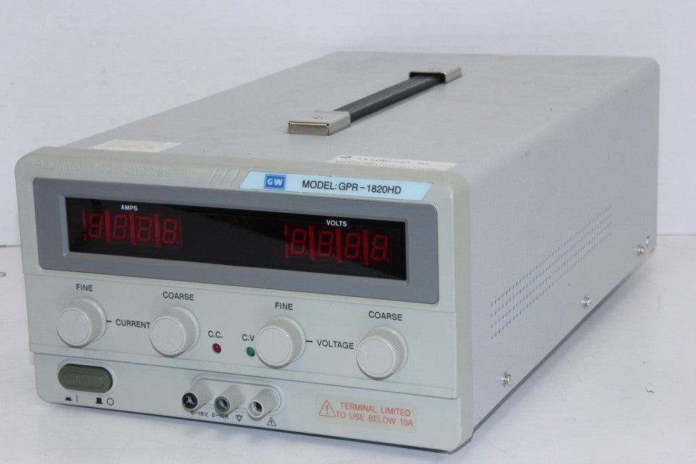 GW INSTEK GPR-1820HD 0-18V 0-20A DC Power Supply