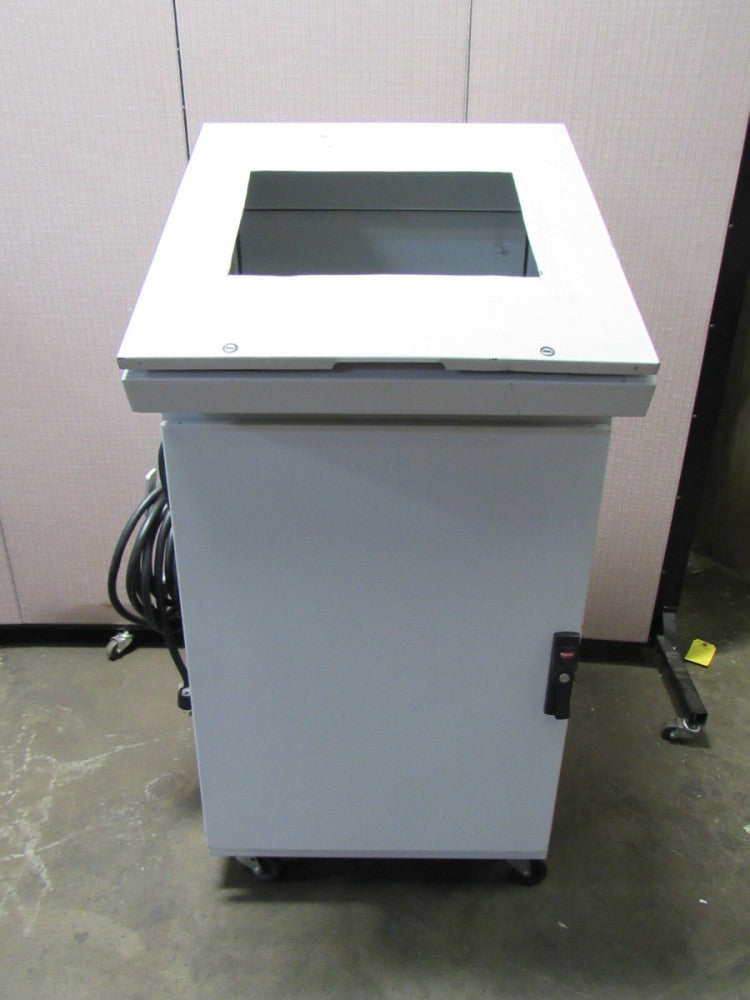 HOFFMAN SLANT TOP HMI COMPUTER TOUCH SCREEN DESK CONSOLE PGLD1265DC W/ KEYS