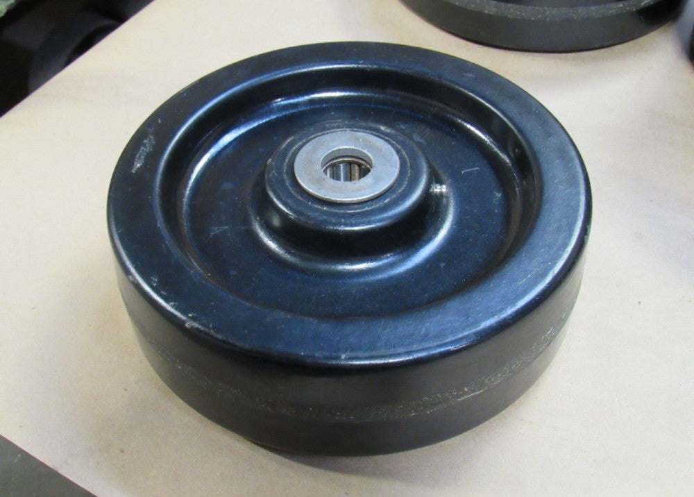 NEW NO NAME PHENOLIC CART RACK WHEEL W/ GREASED BEARING 9-3/4" DIA 3" W 1"ID
