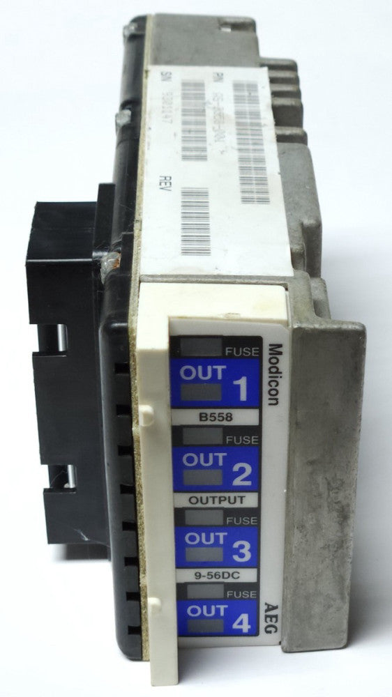 AEG MODICON AS B558 001 Fused Relay Protection Module 4 OUT 9-56 VDC